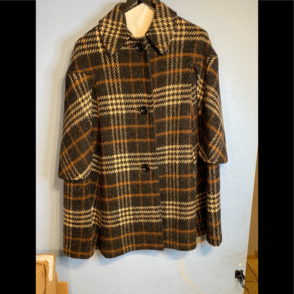 Vintage 60’s woman’s wool Pancho jacket